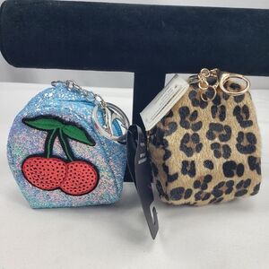 Purse Bag Charm Keychain Pouch Lot of 2 NWT